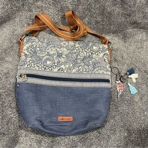 Sakroots Desert Spirit Flat Crossbody Bag Purse